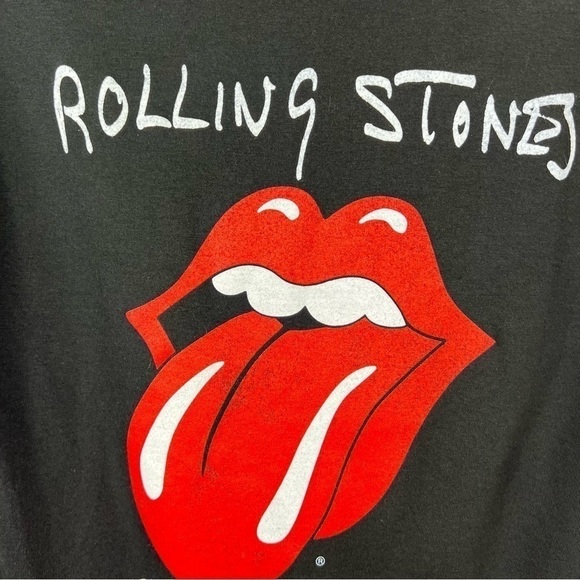 THE Rolling Stones North American Tour 1975 Band Concert Tee Black Small - Picture 6 of 6